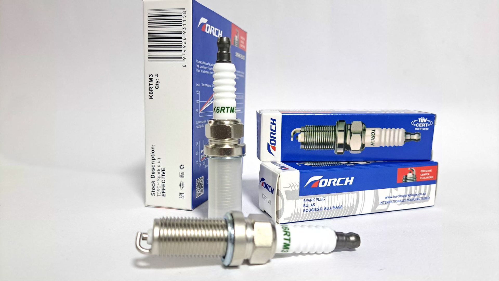 شمع شمع TU5 پژو K6RTM3 تورچ TORCH بسته 4 عددی - تصویر 1