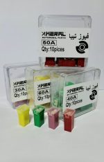 فیوز دوپایه تیبا ساینا کوئیک(30-40-50-60) آمپر درجه یک مرال MERAL - تصویر 2
