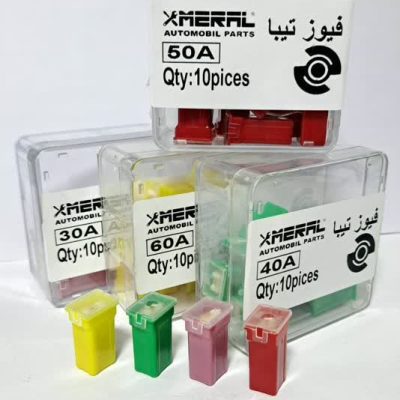 فیوز دوپایه تیبا ساینا ،کوئیک 30 آمپر درجه یک مرال MERAL  (10عددی ) - تصویر 6