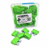 فیوز دوپایه اصلی 30 آمپر درجه یک ضد اشتعال مرال (MERAL) بسته 50 عددی