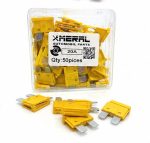 فیوز دوپایه اصلی 20 آمپر درجه یک ضد اشتعال مرال (MERAL) بسته 50 عددی