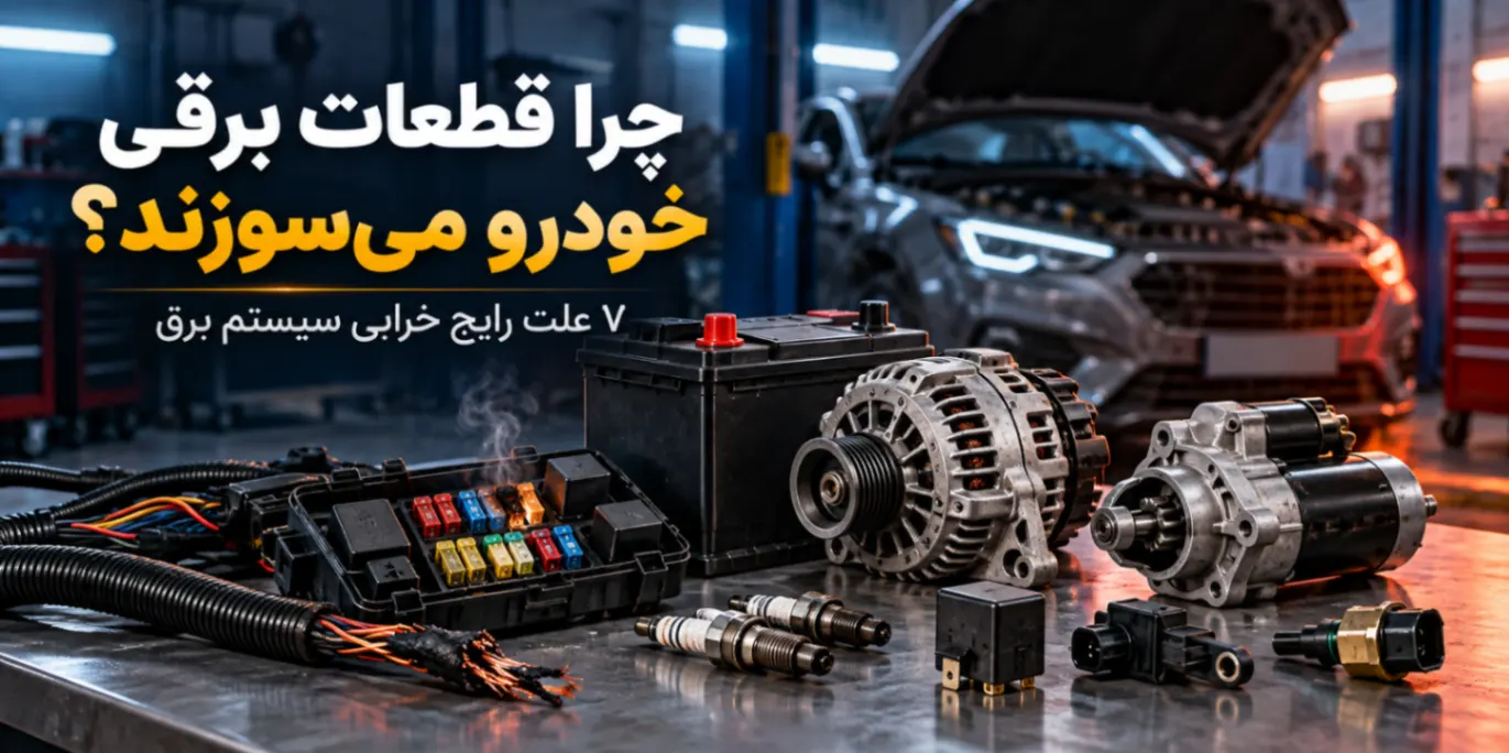 چرا قطعات برقی خودرو می‌سوزند؟